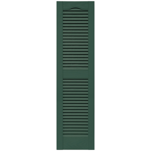12 in. x 48 in. Open Louver Shutter Forest Green #028