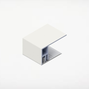 2pc 2 in. Alum/PVC Board & Batten J-Trim 20 ft. Crystal White (Price Reflects 4 to a Pack)