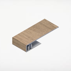 Universal Siding J-Trim 2-Piece 2 in. x 12 ft. Alum/PVC Rocky Mountain Oak