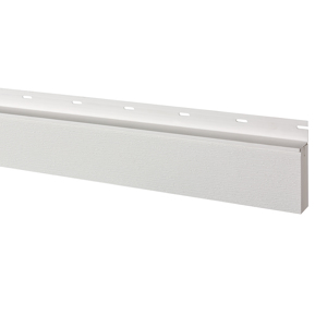 AZEK Trim 5/4 in. x 4 in. x 18 ft. PVC Woodgrain/Smooth  Classic White w/ Integrated Drip Edge AFWB05216