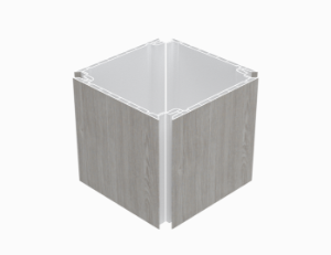 ChamClad Quick Click Column & Beam Wrap 12 in. x 10 ft. Beachwood Grey