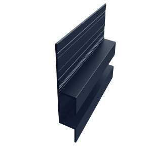 EasyTrim EZ-65 7/16 in. x 10 ft. Horizontal H Panel Trim Midnight