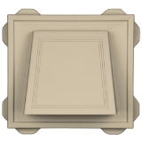 4" Hooded Vent #049 Almond
