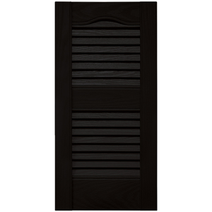 12 in. x 25 in. Open Louver Shutter Black #002 redirect to product page