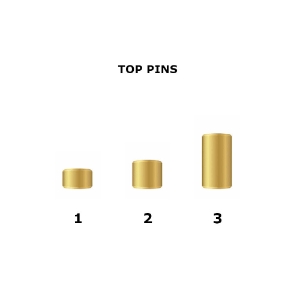 Schlage 34-101 #1 Top Pin  - 100 per bag