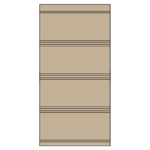 16 in. x 12 ft. Aluminum Solid Soffit Sandy Beige 177