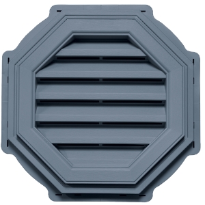 18 in. Octagon Louver Gable Vent #930 CT Wedgewood Blue