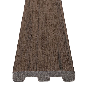 Wausau Supply | Prime + Scalloped 16 ft. Dark Cocoa Solid Deck Board