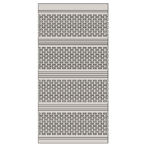 16 in. x 12 ft. Aluminum Full Vent Soffit Herringbone 819