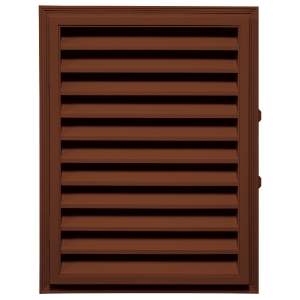 18 in. x 24 in. Rectangle Louver Gable Vent Autumn Red 378