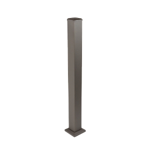 4 in. x 49 in. Post Kit Textured Bronze (w/leveling plate)