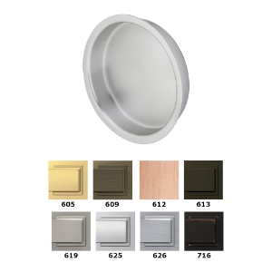 Ives 221 Flush Pull Solid Round 619 Satin Nickel - Model: SP221B15