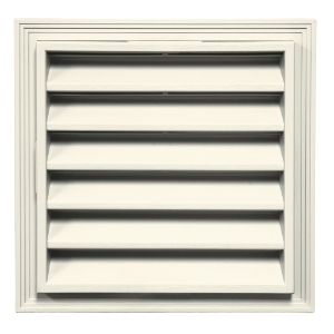 12 in. x 12 in. Square Louver Gable Vent #034 Birchwood