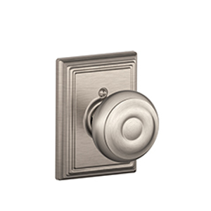 F170 Dummy Georgian Knob w/Addison trim 619 Satin Nickel - Box Pack