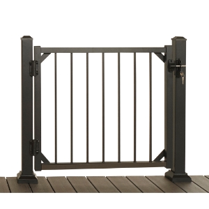 42 in. Impression Rail Express Gate Kit Black