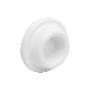 Ives 411 Wall Door Stop Concave Rubber White - Model: 411R-W
