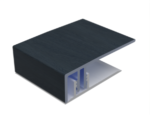 ChamClad Universal Siding J-Trim 2-Piece 2 in. x 12 ft. Alum/PVC Blue River