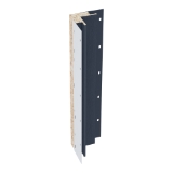 Diamond Kote® 5/4 in. x 3 in. x 16 ft. Rabbeted Brushed Smooth Inside Corner w/Nail Fin Midnight