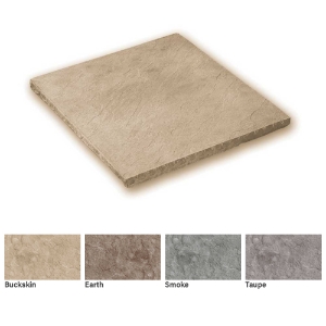 20 in. x 20 in. Taupe Hearthstone Chiseled Edge