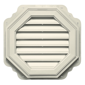 22 in. Octagon Louver Gable Vent #082 Linen