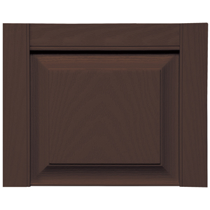 14-3/4 in. Raised Panel Transom Top Federal Brown