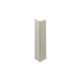 Clay 3/8 in. x 8 in. Individual Metal Outside Corner Horizontal Grain 25/ct * Non-Returnable *