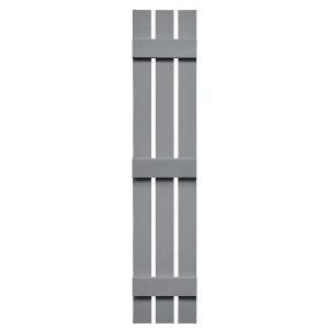 12 in. x 59 in. Board  Batten 3-Board Shutter  Platinum 945