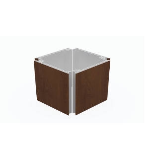 ChamClad Quick Click Column & Beam Wrap 12 in. x 20 ft. Cinnamon Walnut