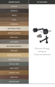 Cortex For Fascia Kit Whitewash Cedar - 50 linear feet