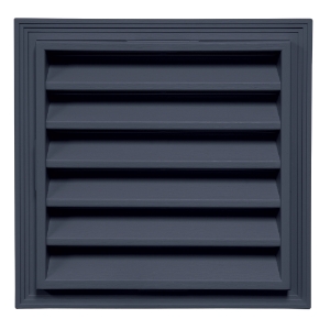 12 in. x 12 in. Square Louver Gable Vent CT Deep Mineral 913