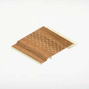 4 in. Vented Soffit 12 ft. Manhattan Natural Oak