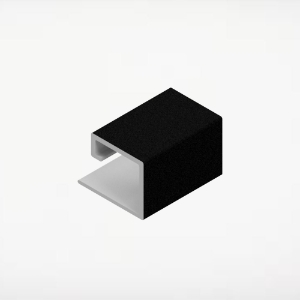 1pc Multi Trim for Board & Batten 1 in. 12 ft. Black Sand 4/pk ChamClad