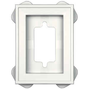 Recessed Mini Mount Block #123 CT Colonial White