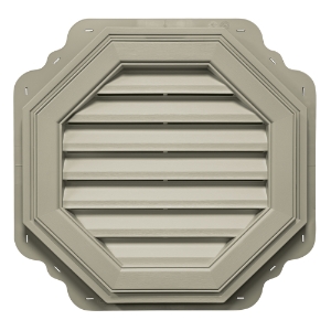 22 in. Octagon Louver Gable Vent #087 Heather