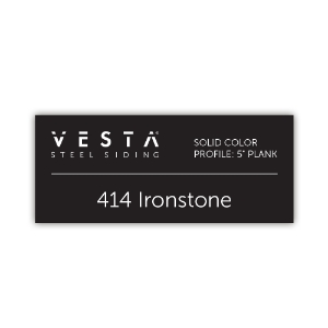 QE Vesta Color ID Label 3x1.25 Ironstone (414)