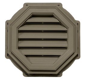 18 in. Octagon Louver Gable Vent #175 CT Arbor Blend