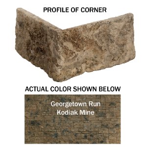 Georgtown Run Kodiak Mine Corner Fire-Rated 7 lin. ft. * Non-Returnable *