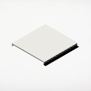Quick Click Shadowline Soffit 6 in. x 20 ft. Crystal White (Price Reflects 8 per Pack)