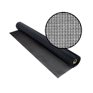 Screeneze Textilene Nano 50 Screen Fabric #1714 48 in. x 100 ft. Black