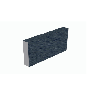 ChamClad Architectural Trim for Column 1 in. x 4 in. x 13 ft. Blue River