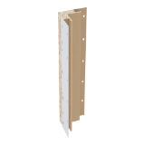 Diamond Kote® 5/4 in. x 3 in. x 16 ft. Rabbeted Brushed Smooth Inside Corner w/Nail Fin French Gray