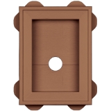 Split Mini Mount Block #210 Cedar/Mahogany