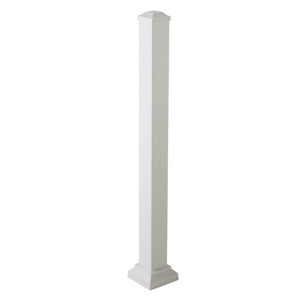 36 in. x 3 in. Impression Rail Express Post Kit White