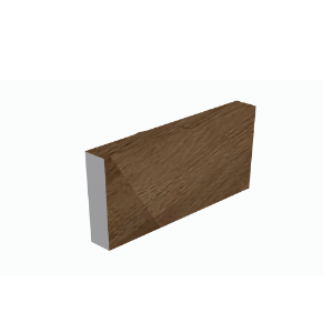 ChamClad Architectural Trim for Column 1 in. x 4 in. x 13 ft. Toffee