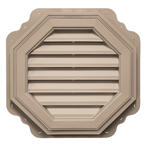 22 in. Octagon Louver Gable Vent #023 Wicker