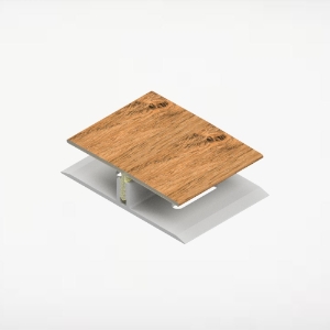Universal Soffit H-Trim 2-Piece 2 in. x 12 ft. PVC Manhattan Nat Oak