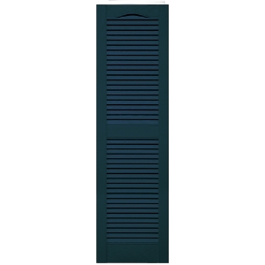 14-1/2 in. x 52 in. Open Louver Shutter Cathedral Top Midnight Blue #166