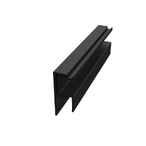 EasyTrim EZ-71 7/16 in. x 10 ft. 2-piece Vertical Term J Panel Trim Onyx