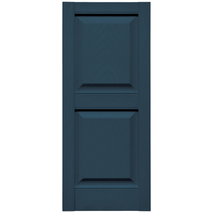 14-3/4 in. x 35 in. Raised Panel Shutter Classic Blue #036