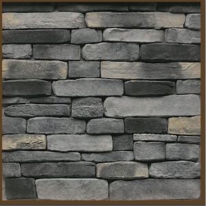 StoneCraft Kingsford Grey LedgeStone Sample Board